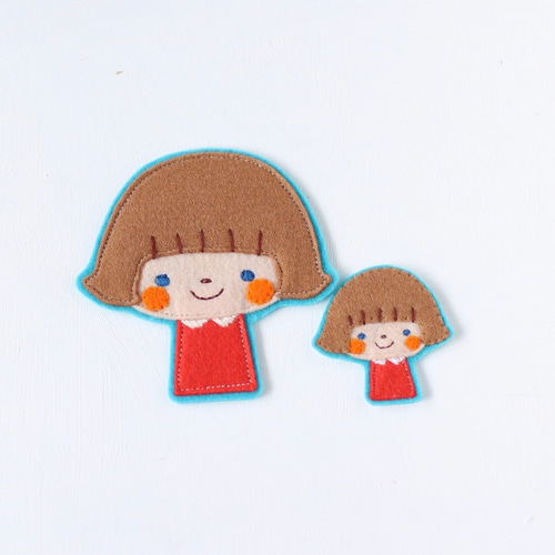 女の子の小さいフェルトワッペン＊おしゃれで可愛い刺繍