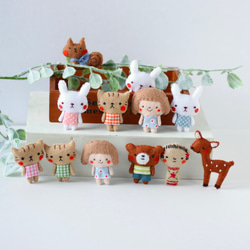 リスの小さなブローチ　フェルト　刺繍　無料ラッピング♪ 8枚目の画像