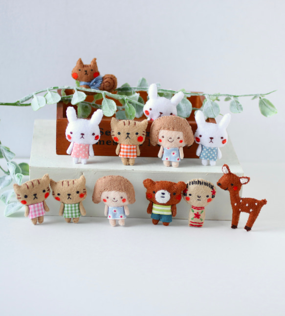 リスの小さなブローチ　フェルト　刺繍　無料ラッピング♪ 8枚目の画像