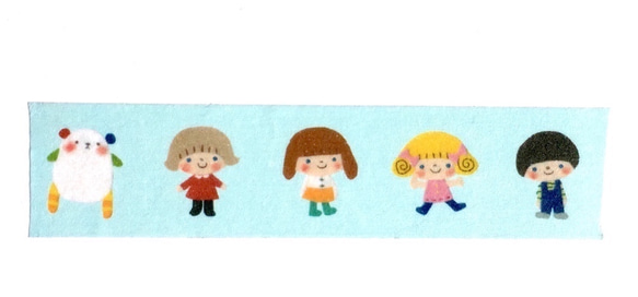 マスキングテープ２個セット　オリジナルキャラクター「ぷうぷうとなっちゃん」 2枚目の画像