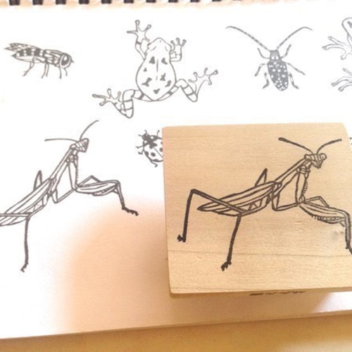 リアルな虫シリーズ カマキリはんこ はんこ・スタンプ ヨシダヤ リアルな虫シリーズ カマキリはんこ はんこ・スタンプ ヨシダヤ