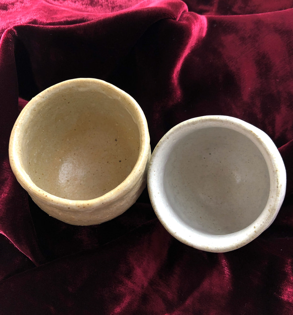 夫婦湯呑み茶碗　神ノ倉陶芸作家　天然素材　ナチュラルハンドメイド 2枚目の画像