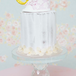 くまちゃんのクレイケーキ　ベビーシューズ　ブルー　数字変更可能　ファーストバースデー 6枚目の画像