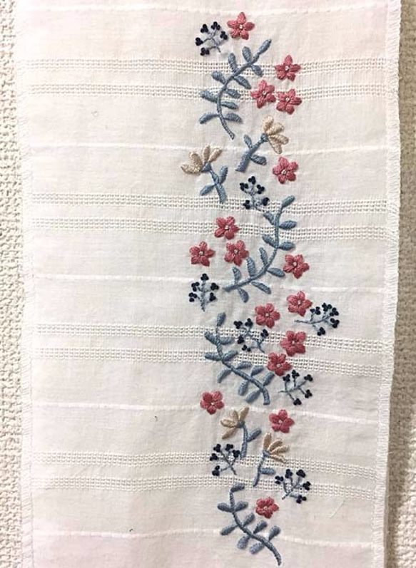 刺繍半襟・ノスタルジア 2枚目の画像