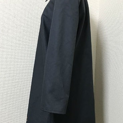 裾から花の単コート（濃紺） 4枚目の画像