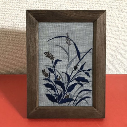 美術品 浮世絵 刺繍 花