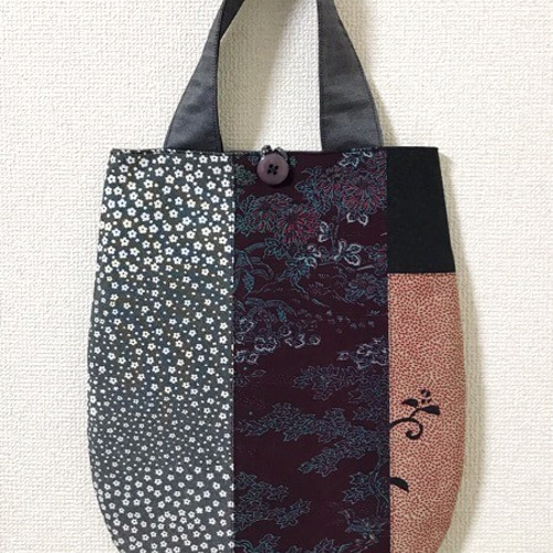 浮世絵刺繍バッグ＊歌川国芳「猫飼好五十三疋・鞠子」の猫