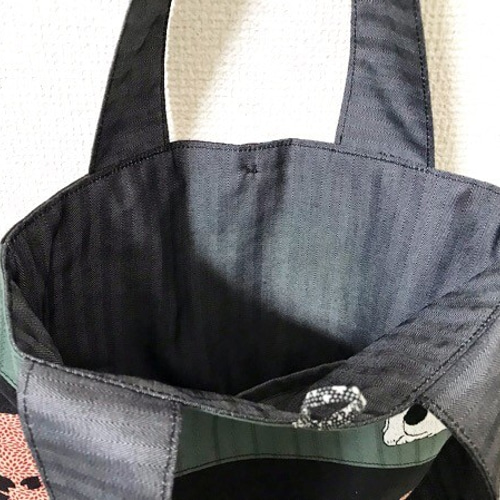 浮世絵刺繍バッグ＊歌川国芳「猫飼好五十三疋・鞠子」の猫