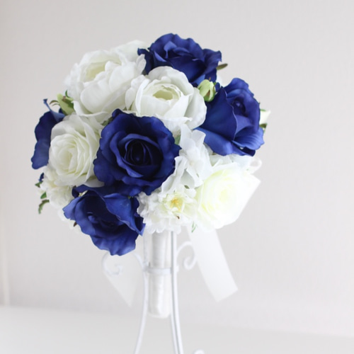 ウェディングブーケ ブートニア ヘアパーツセット アーティフィシャル