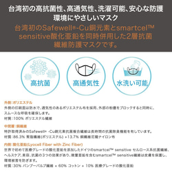 seisei 抗菌布口罩：MIT長效抗菌消臭布口罩_專利銅元素+德國醫療級氧化鋅(極致灰) 第2張的照片