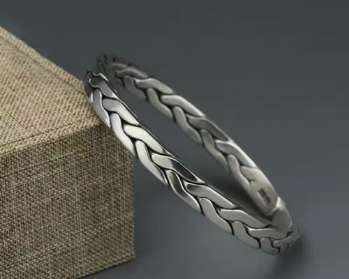 スターリングシルバーS999ブレスレット/カップル/男性用と女性用