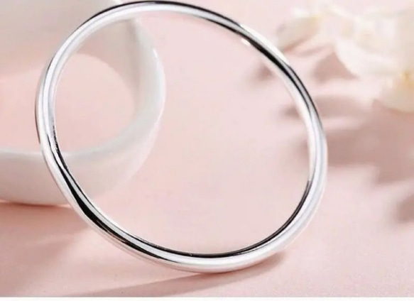 手工手環/女用手環/Sterling Silver Bracelet/999純銀 第2張的照片