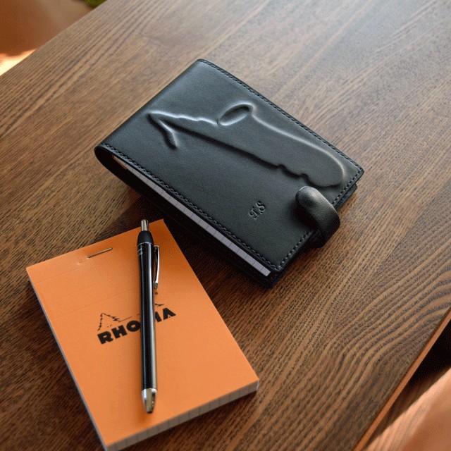 ムジークシリーズ　【サックス】メモ帳カバー（A7サイズ）