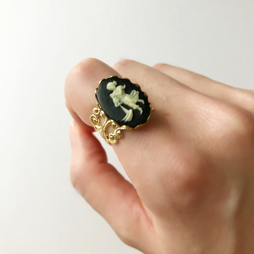 ヴィンテージ水瓶座のリング【アンティーク・指輪・誕生日・プレゼント