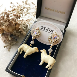 羊（ヒツジ） イヤリング・ノンホールピアス の人気通販｜Creema  