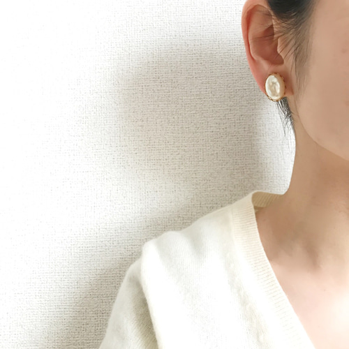 1950年代vintageパールのピアス【卒業入学式・上品・シンプル