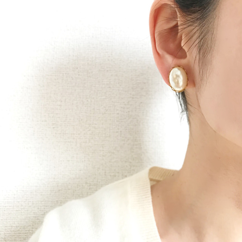 1950年代vintageパールのピアス【卒業入学式・上品・シンプル