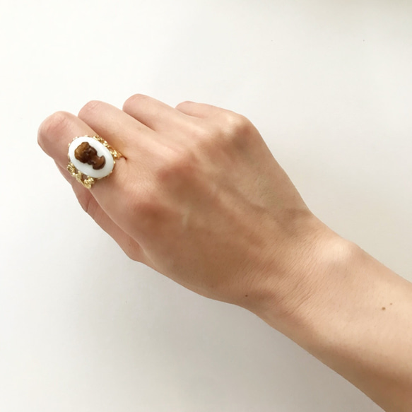 レディカメオのリング【上品･アンティーク･指輪･ヴィンテージ･大人可愛い】｛RRG-183｝ 5枚目の画像