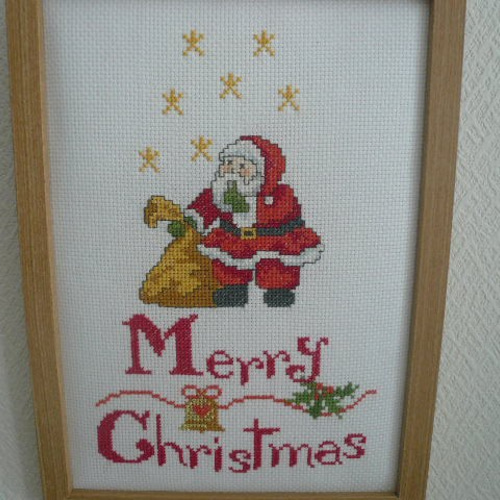 サンタクロース 刺繍アートクロスステッチクリスマス