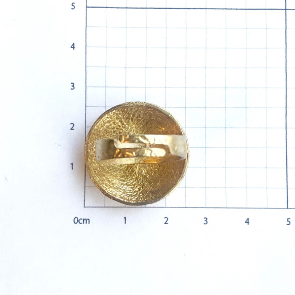 Raw brass Rings -  mushリング  RG-033 4枚目の画像