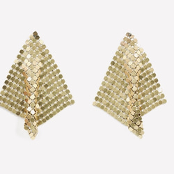 Metal mesh earring B-090 2枚目の画像