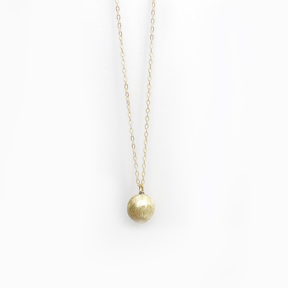 Satin ball necklace-LONG NC-040 3枚目の画像