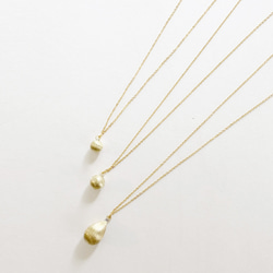 Satin ball necklace-LONG NC-040 7枚目の画像