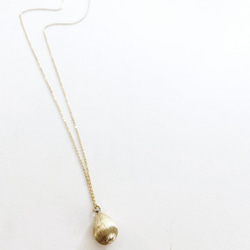 Satin teardrop necklace-LONG NC-041 3枚目の画像