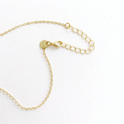 Satin teardrop necklace-LONG NC-041 4枚目の画像