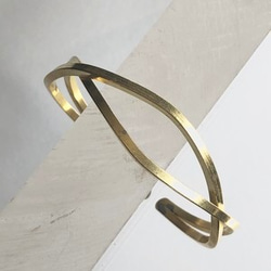 Waving cross bangle No.804 2枚目の画像