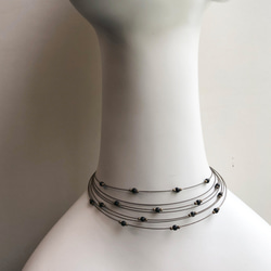 Wire choker necklace NV06 3枚目の画像