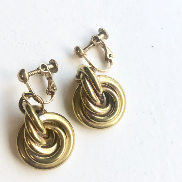 Knot earrings S B-005 2枚目の画像