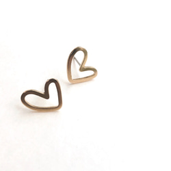 Heart flame mini earrings B-061 2枚目の画像
