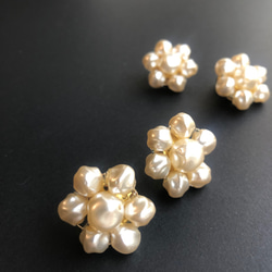 Baroque pearl earrings L-059 6枚目の画像