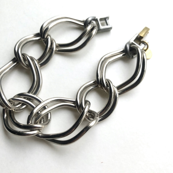 Double chain bracelet BT-011 2枚目の画像
