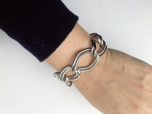 Double chain bracelet BT-011 4枚目の画像