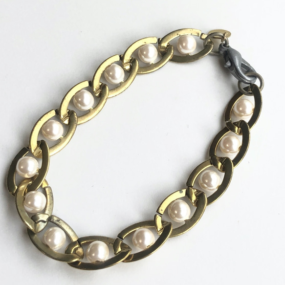 Double chain bracelet BT-010 2枚目の画像