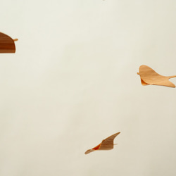 親子マンタのモビール　海　木製　Parent-child manta ray mobile 6枚目の画像