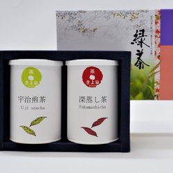 母の日 宇治茶ギフト 煎茶 深蒸し茶 【各80g】 茶鑑定士監修 お茶 緑茶 茶葉 きよ泉 お祝い 誕生日 手土産 1枚目の画像