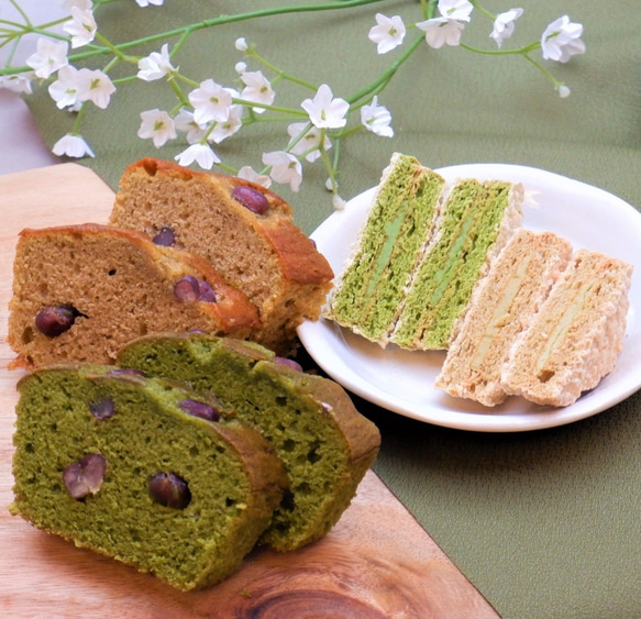 母の日 洋菓子ギフト 「ダックワーズ パウンドケーキ」 焼き菓子 抹茶スイーツ お菓子 誕生日 高級 内祝 きよ泉 1枚目の画像