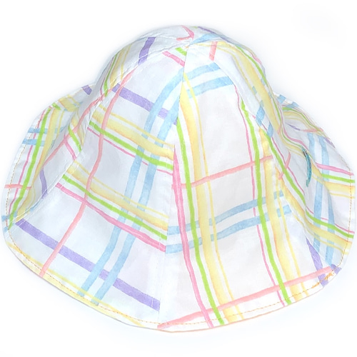 SALE! チューリップハット48cm(2歳頃)_イラストフラワー柄 帽子(ベビー 