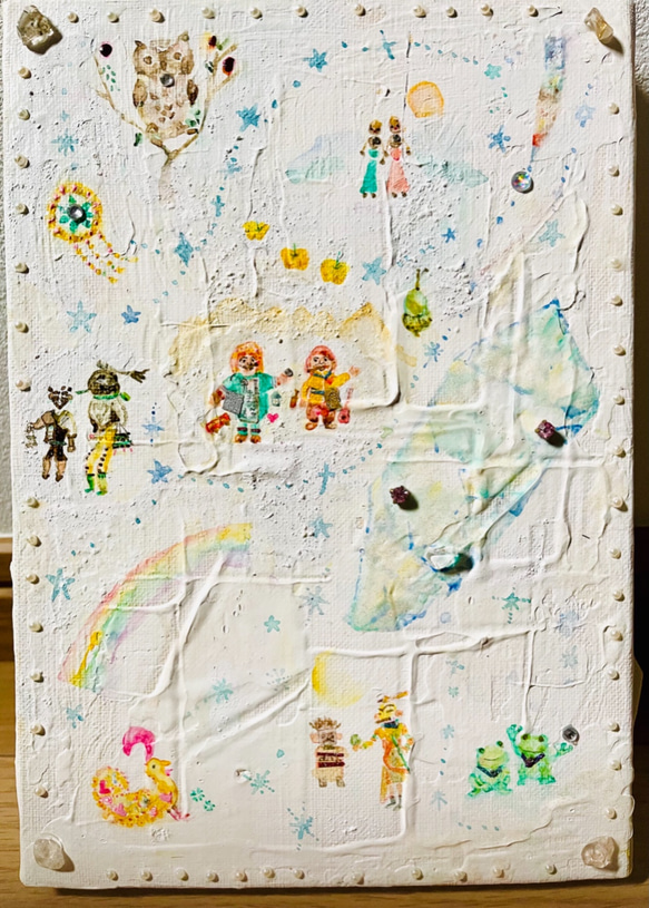絵画 ラッキーペインティング 世界のラッキーモチーフ キャンバス 
