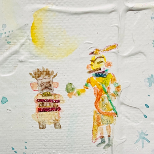 絵画 ラッキーペインティング 世界のラッキーモチーフ キャンバス 