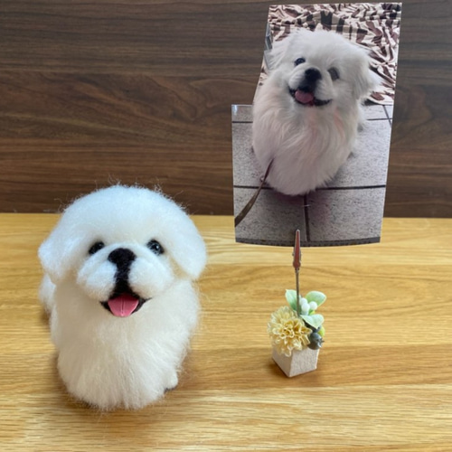 オーダーメイドペット】羊毛フェルト、うちの子 犬ぬいぐるみ