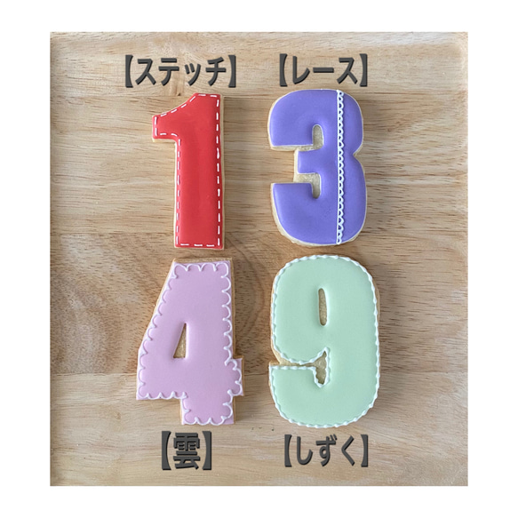 数字クッキー【大きめサイズ】 2枚目の画像