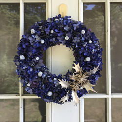 冬の青いリース 青のクリスマスリース リース yoritama 通販 12823763｜Creema(クリーマ)