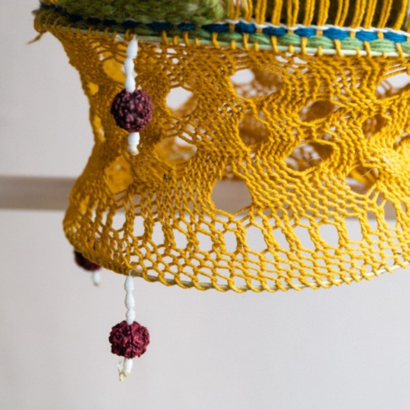 印度羊毛編織掛飾 / 吊燈－ 坦然 第2張的照片