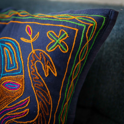 典雅刺繡抱枕套－大象 第4張的照片