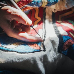 喀什米爾 羊毛編織 圖騰抱枕套－風和日麗 第9張的照片