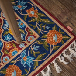 喀什米爾 羊毛手工編織 圖騰地毯 大款 － 風和日麗 第6張的照片